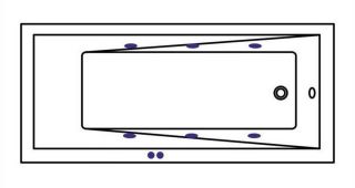 Гидромассажная ванна Whitecross Wave Slim 0111.170070.100.SOFT.BR 170x70см Soft бронза